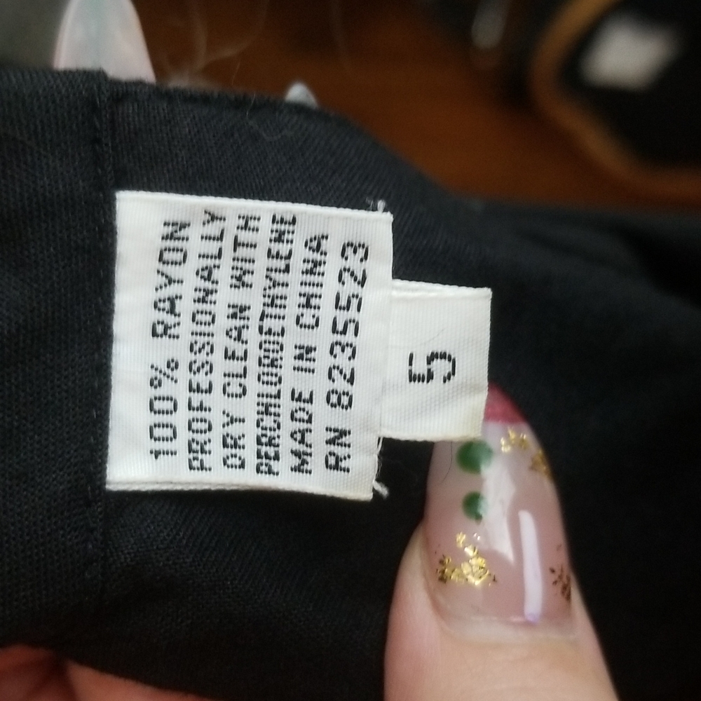 Black Fred Charles Halter Sleeveless Dress Size 5 - Picture 7 of 9